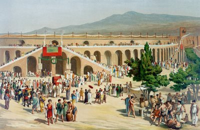 Un mercato a Pompei da Antonio Niccolini